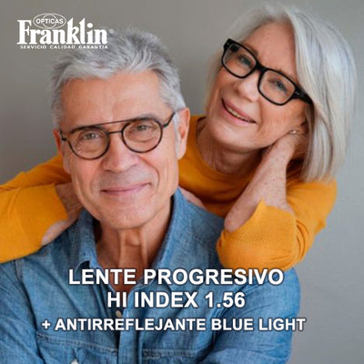 LENTES PROGRESIVOS HI INDEX 1.56 + Antirreflejante BLUE LIGHT