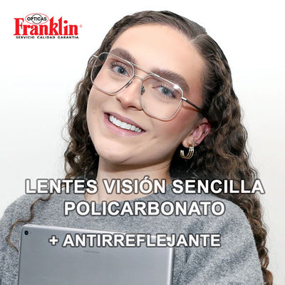 LENTES VISIÓN SENCILLA DE POLICARBONATO + Antirreflejante