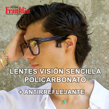 LENTES VISIÓN SENCILLA DE POLICARBONATO + Antirreflejante