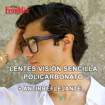 LENTES VISIÓN SENCILLA DE POLICARBONATO + Antirreflejante