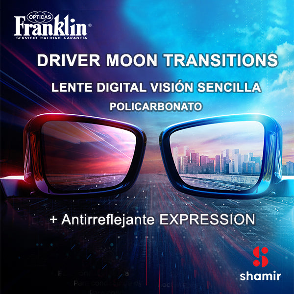LENTES VISIÓN SENCILLA DRIVER MOON Policarbonato TRANSITIONS